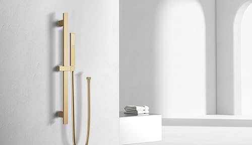 Stainless Steel Adjustable Shower Slide Bar Set with 3 Spray Modes