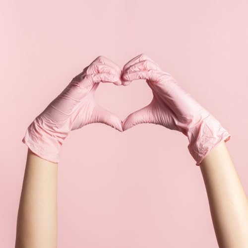 SoftTouch Blush Pink Disposable Gloves 4 Mil