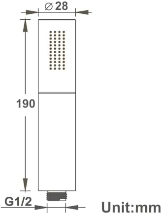 M Boenn Handheld Shower Head Brass Chrome