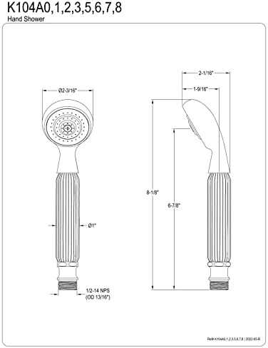 Reliable Handheld Shower Solid Brass Polished Design