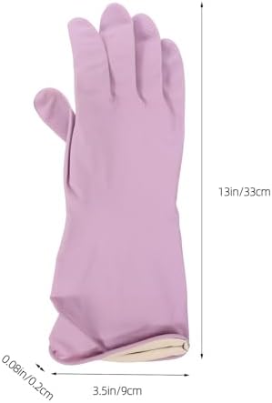4 Pairs Reusable Kitchen Gloves Latex Cleaning Gloves for Hand Safety