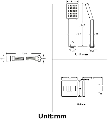 GaRcan Handheld Shower Head Set