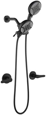 2 Handle Shower Faucet System with Handheld and 3-way Diverter Showerhead