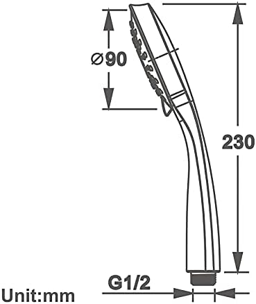 AkosOL Handheld Shower Head with 5 Spray Modes