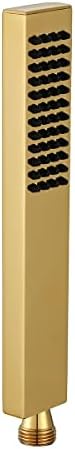 Durable Solid Brass Handheld Shower Head Gold