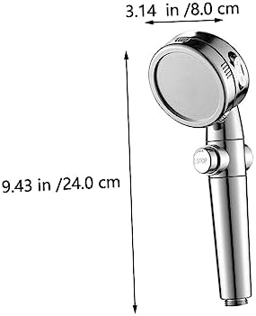 WOONEKY 1pc Handheld Shower Pressure Boosting with Spray Settings Easy to Install