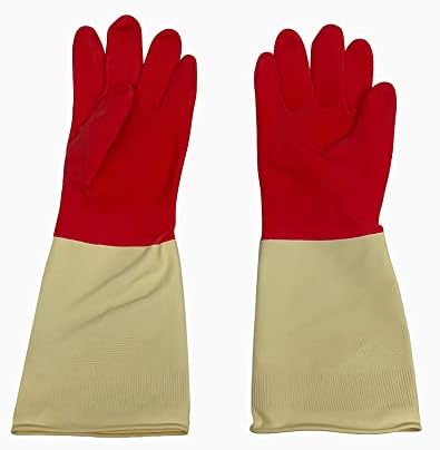 Prolinemax 4 Pairs 12 Long Medium Non-Slip Latex Gloves 1