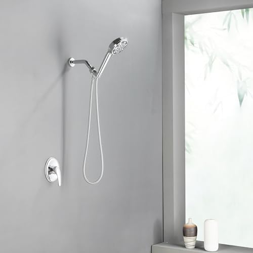 Shamanda 7-Function Shower Faucet Set with Chrome Trim