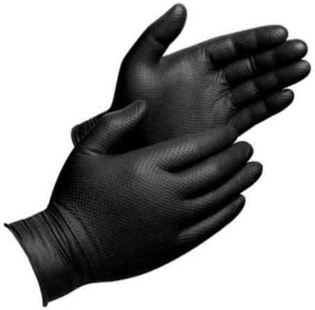 Silarius MediSil Disposable Nitrile Gloves - 100 pack - Black Diamond