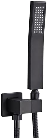 Complete Black Square Handheld Shower Set