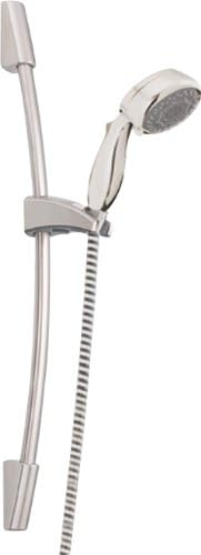 Delta Adjustable Height Handheld Shower Head With Slide Bar Satin Nickel