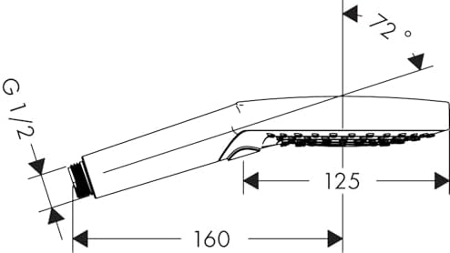 RainflowSelect S 125 - 3 Spray Modes