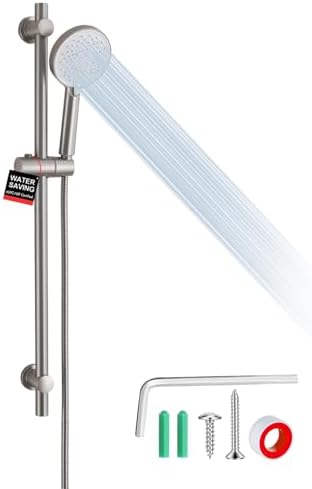 Rust-Resistant Functional 25 GPM Handheld Shower Head Perfect for Daily Use