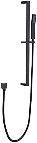 Pattlye Brass Shower Slide Bar Matte Black