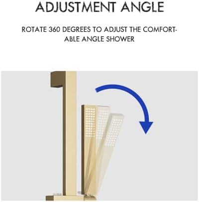 Stainless Steel Adjustable Shower Slide Bar Set with 3 Spray Modes