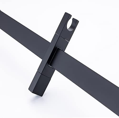 Pattlye Brass Shower Slide Bar Matte Black