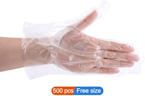 Lovenjoy Eco-Conscious 500PCS Clear Disposable Gloves Perfect for Daily Use