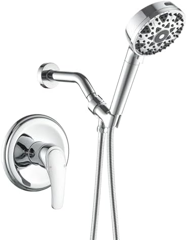 Shamanda 7-Function Shower Faucet Set with Chrome Trim