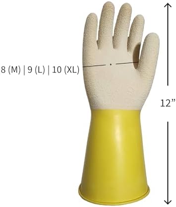 Natural Latex Corrugated Gloves 1 Pair