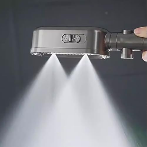 3-Setting Handheld Shower Head with Power Wash