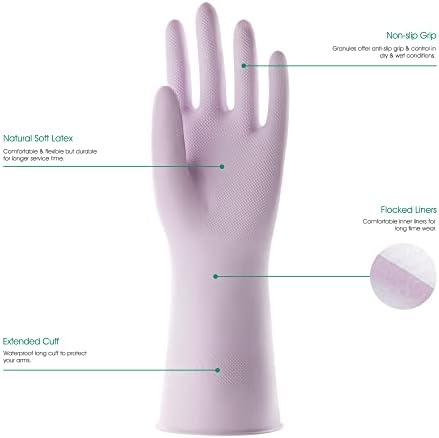 COOLJOB Reusable Cleaning Gloves Gardening Gloves for Women Small Size