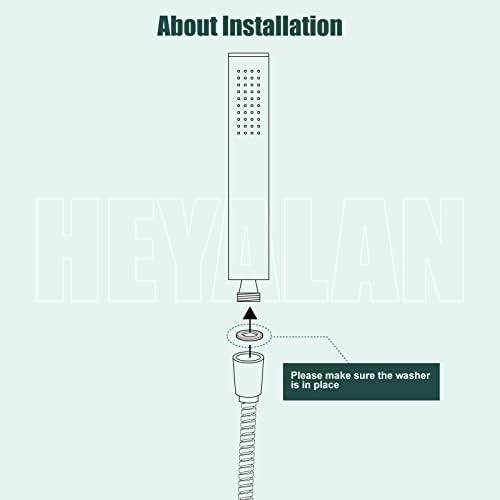 High-Pressure Handheld Shower Wand