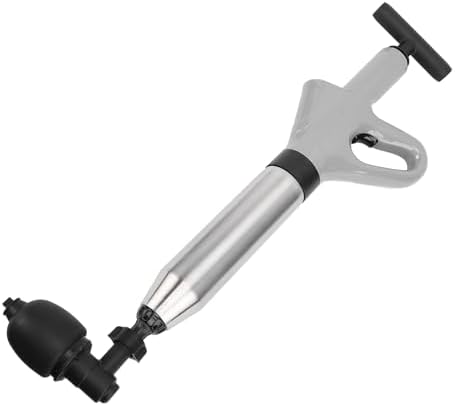 AUNMAS Toilet Plunger - Ergonomic High Pressure Drain Unblocker with Interchangeable Heads