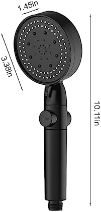 Generic High-Pressure Shower Head 5-Mode Detachable Timer 15GPM 5000PSI
