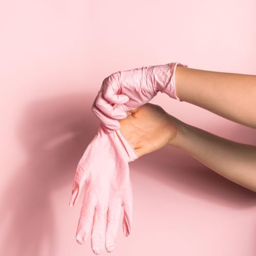 SoftTouch Blush Pink Disposable Gloves 4 Mil