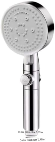 High-Pressure Handheld Shower Head 8 Speed Modes Perfect for Daily Use