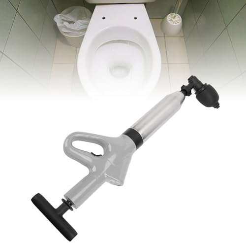 AUNMAS Toilet Plunger - Ergonomic High Pressure Drain Unblocker with Interchangeable Heads