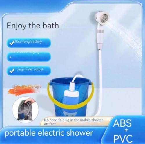 Ultimate Portable Camping Shower with 290 Massage Points Rechargeable Design