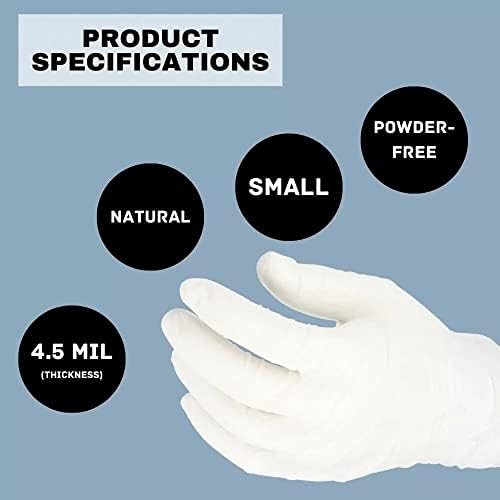 Disposable Gloves Latex Powder-Free White 36000 Small Size