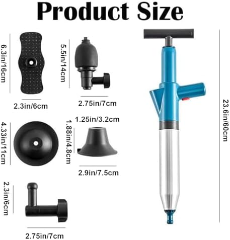 Pneumatic Floor Drain Toilett Plunger - Efficient Clog Remover