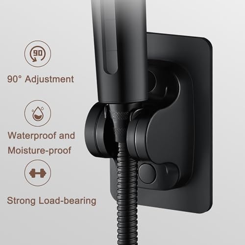 WhyAtt Black Filtered Handheld Shower Head