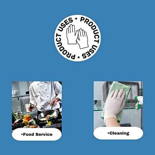 Premium X-Large 2 Mil Clear Vinyl Gloves Latex-Free Durable Comfortable
