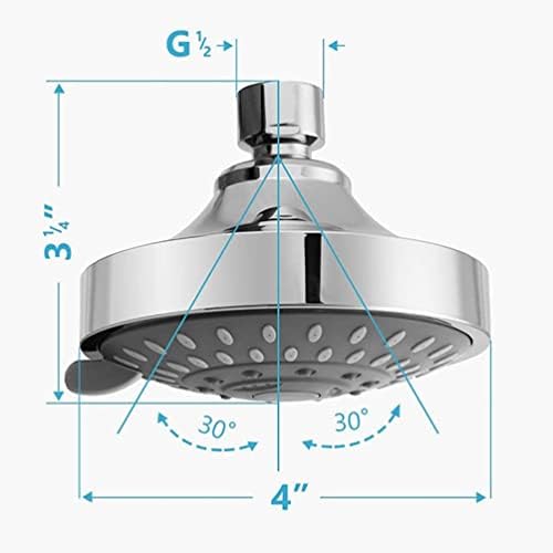UKCOCO High-Pressure Handheld Shower nozzle for Soft Water