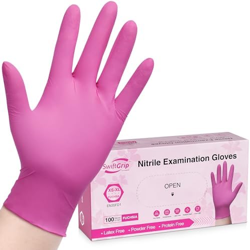 SwiftGrip Nitrile Exam Gloves Medical Grade Latex-Free Non-Powder 100 Gloves