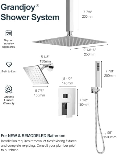 Dual-Shower System 10 6 Faucet Set