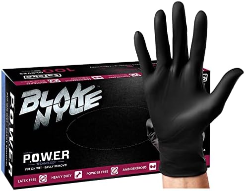 Blak Nyle Gloves Easy-Wear Heavy-Duty with POWER Technology