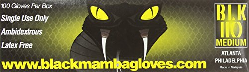 Black Mamba Nitrile Workshop Gloves - Medium