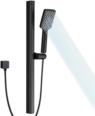 Sturdy Matte Black Tested Shower Head