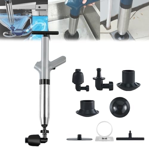 High-Power Toilet Unclogger with Pneumatic Air Blaster