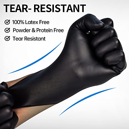 Basic Black Nitrile Exam Gloves