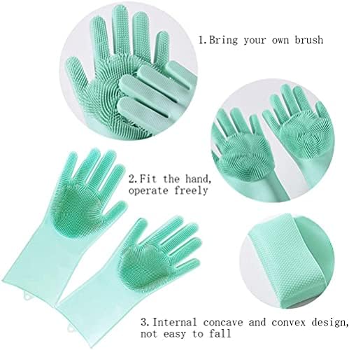 Reusable Cleaning Gloves for Kitchen Bathroom Cleaning