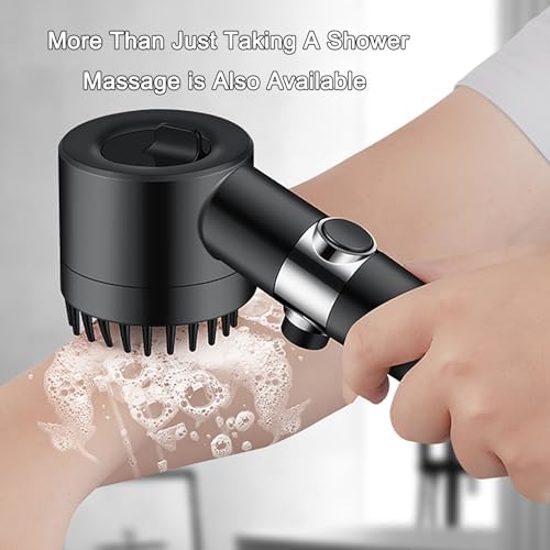 WhyAtt Black Filtered Handheld Shower Head