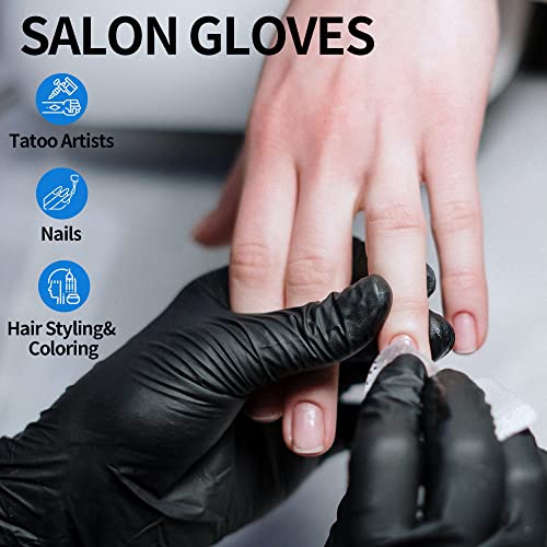Basic Black Nitrile Exam Gloves
