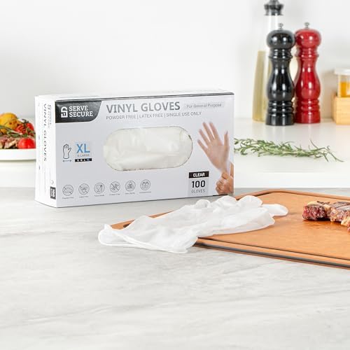 restaurantware serve secure extra large disposable gloves 1000 per box