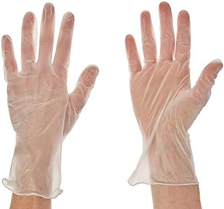 Disposable Vinyl Gloves Powdered Large Size 100 PC