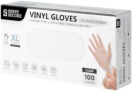 restaurantware serve secure extra large disposable gloves 1000 per box